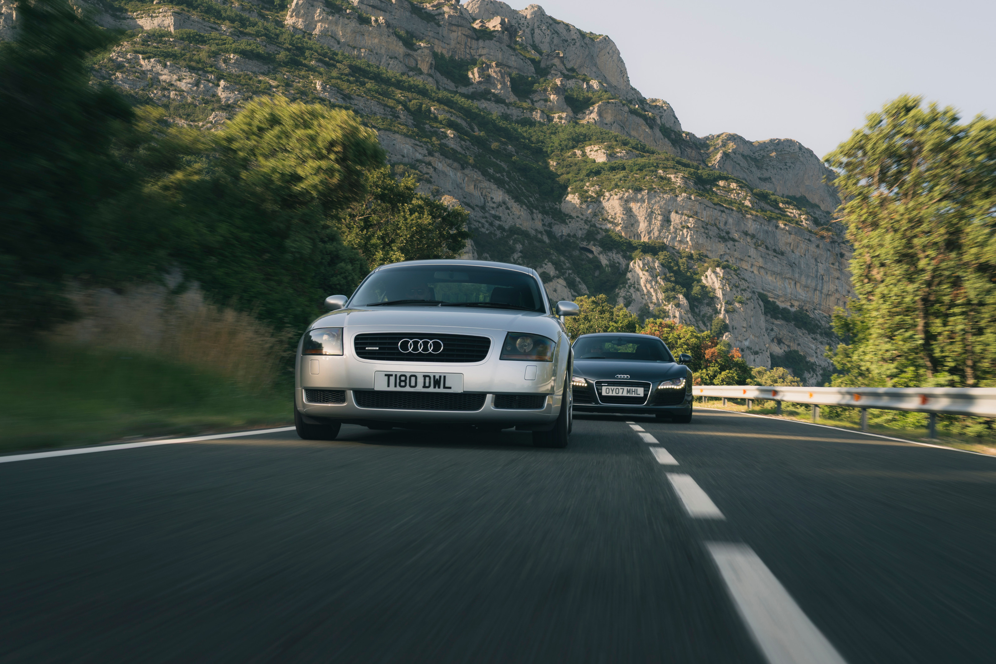 The Audi TT and Audi R8
