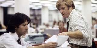 Dustin Hoffman and Robert Redford in All The President's Men