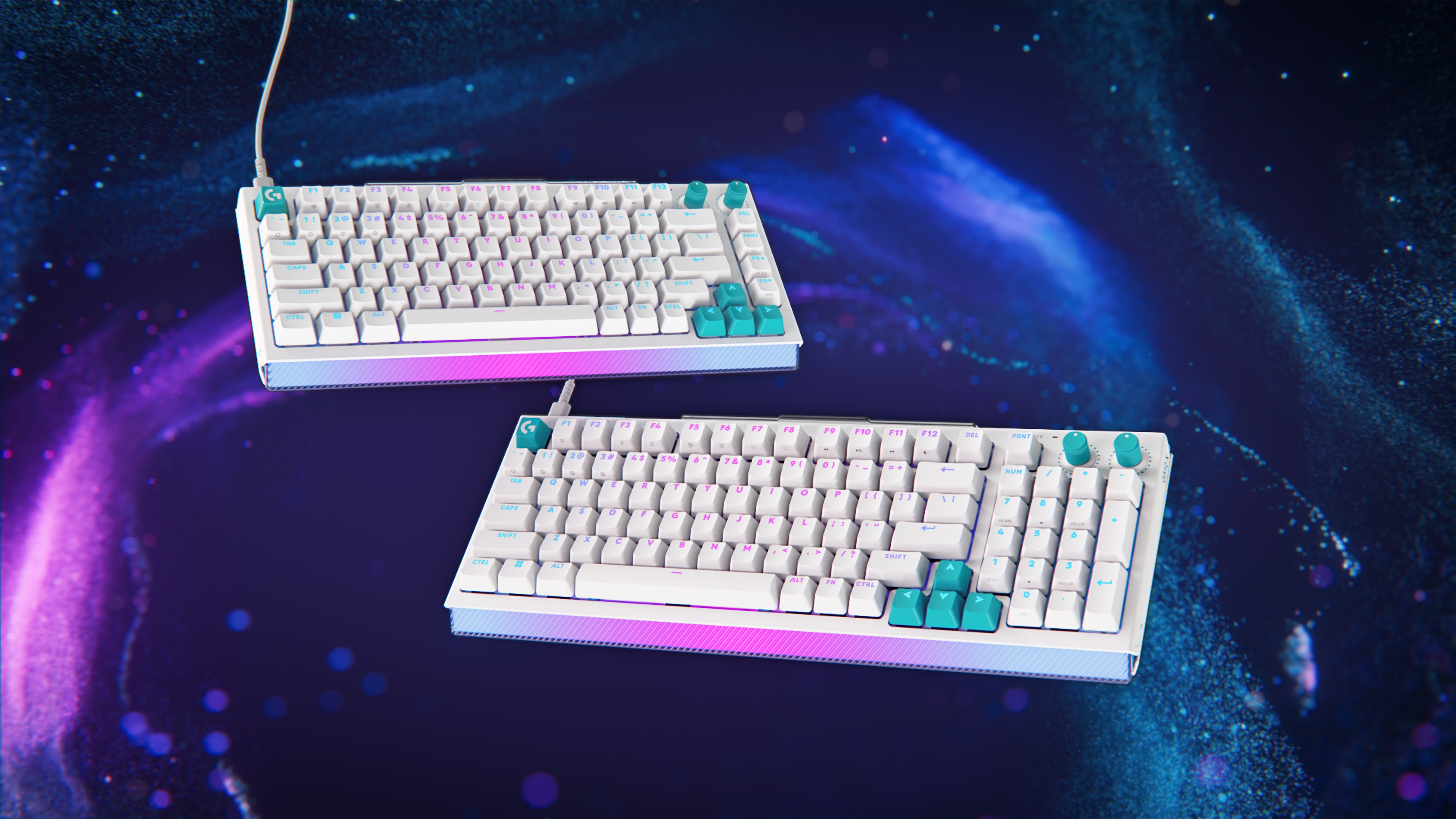 Logitech G512 X keyboard in white.