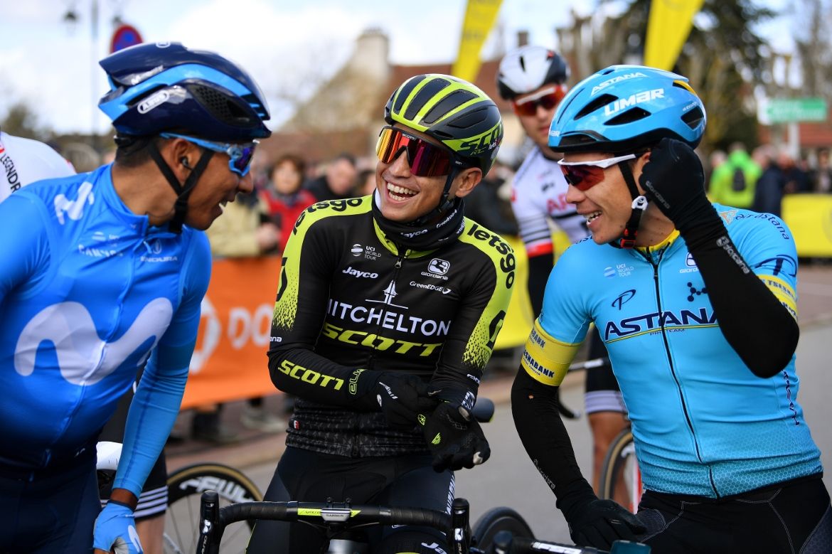 Esteban Chaves (Mitchelton-Scott) at the start