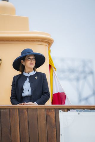 Queen Mary of Denmark on a royal visit to Vejle, Denmark