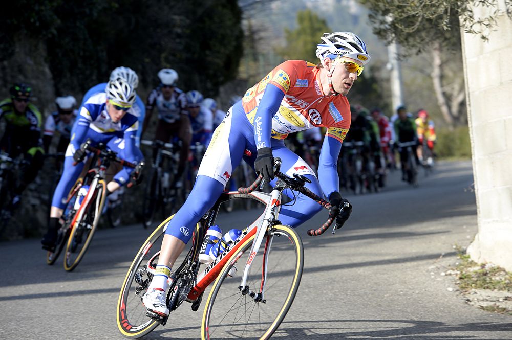 Overall race leader Edward Theuns (Topsport Vlaanderen-Baloise)