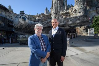 Bob Iger with 'Star Wars' creator and Lucasfilm founder George Lucas (l.). 