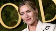 Kate Winslet arrives for the 82nd annual Golden Globe Awards at the Beverly Hilton hotel in Beverly Hills, California, on January 5, 2025