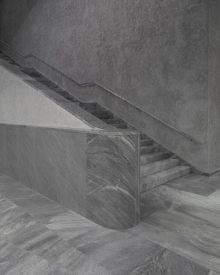 Sleek grey marble