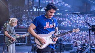 John Mayer performing live with his PRS Dead Spec Silver Sky