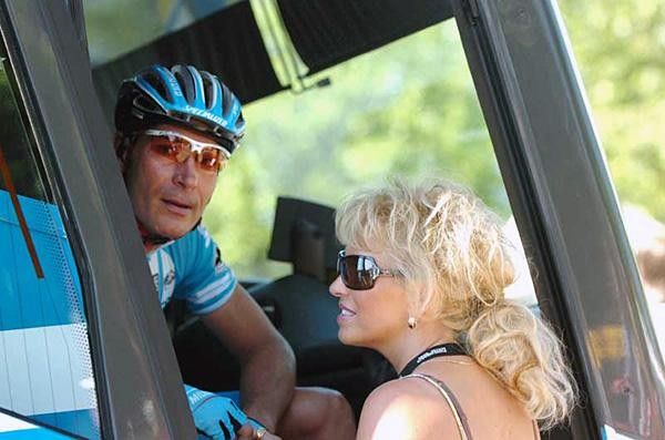 Erik Zabel (Milram) and his wife