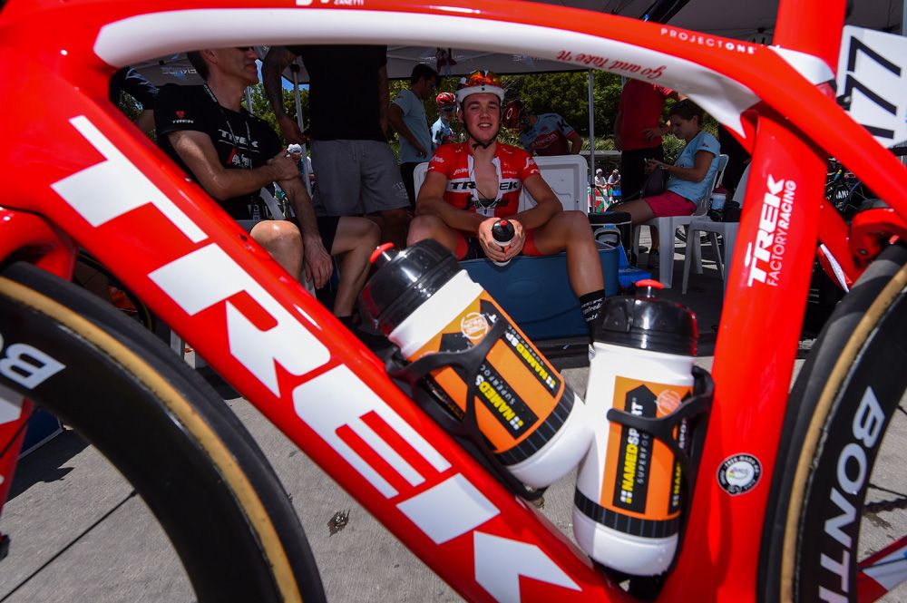 Mads Pedersen tries to stay cool