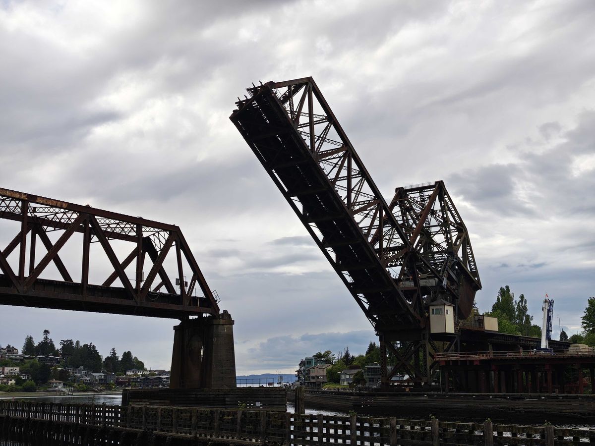 A raised bridge