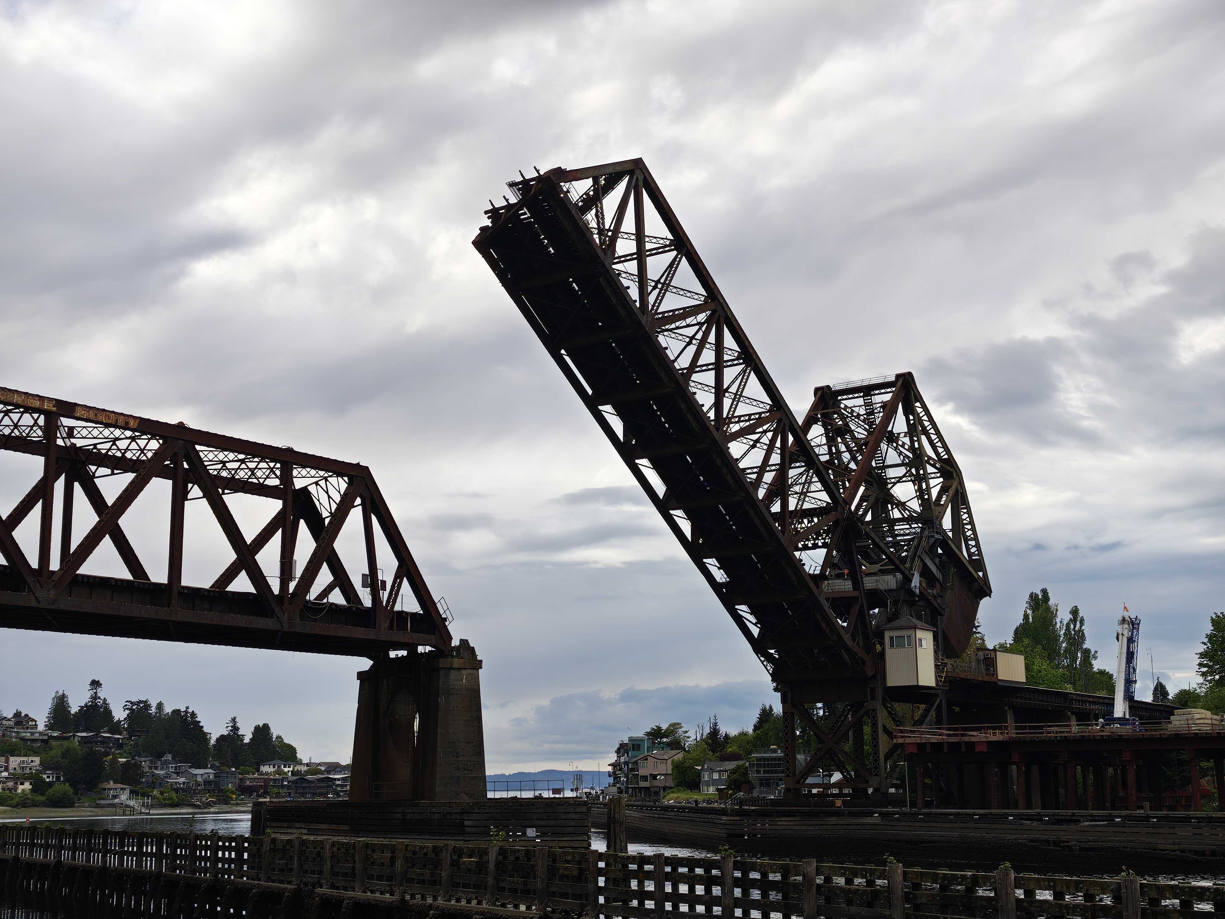 A raised bridge