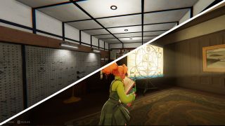 A split screenshot showing Deadlock and Phasmophobia.