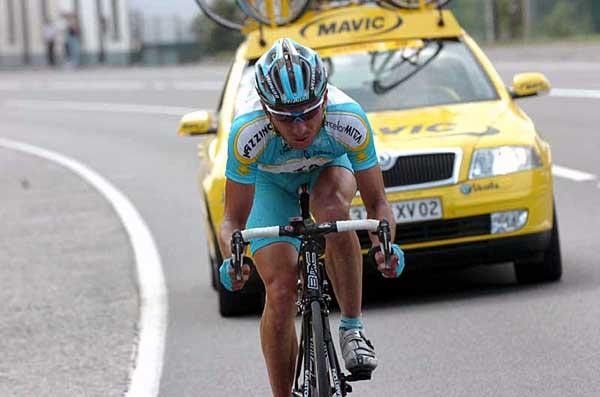 Serguei Ivanov (Astana) attacked 25km from the finish.