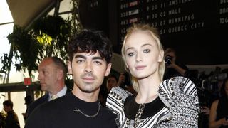 new york, new york may 08 joe jonas and sophie turner attend the louis vuitton cruise 2020 fashion show at jfk airport on may 08, 2019 in new york city photo by brian achgetty images for louis vuitton