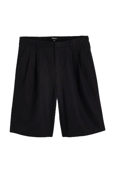 Relaxed Pleated Trouser Shorts in Drapey Twill (Were $98) 