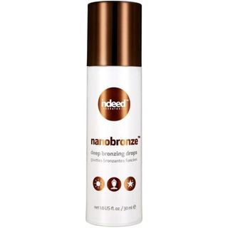 Indeed Labs Nanobronze Deep, Deep Bronzing Drops -Natural Glow Enhancer, Illuminator Highlighter Skin Tint, for an All Day Radiant Glow- With Hyaluronic Acid to Help Support Skin Barrier Repair