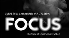 Black whitepaper cover with strapline and image of man's face overlaid looking in different directions