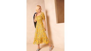 M&Co Gypsy Yellow Midi Dress