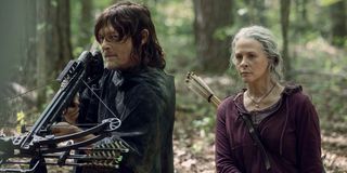 Daryl Dixon and Carol Peletier in The Walking Dead.