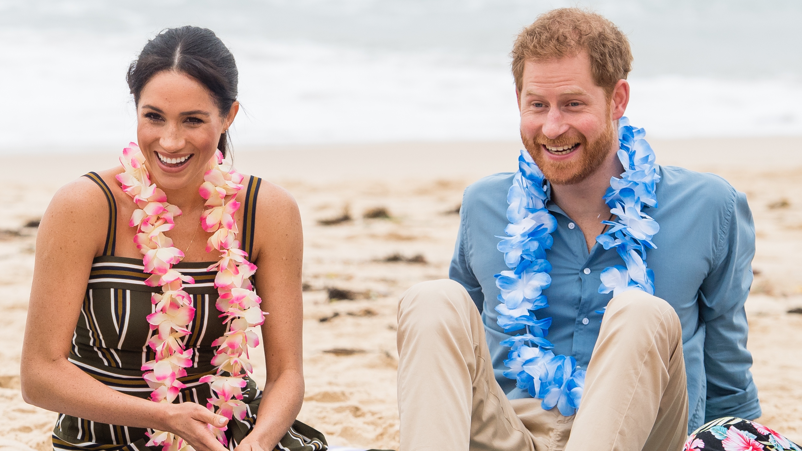 Prince Harry and Meghan, Duchess of Sussex visit Bondi Beach on October 19, 2018