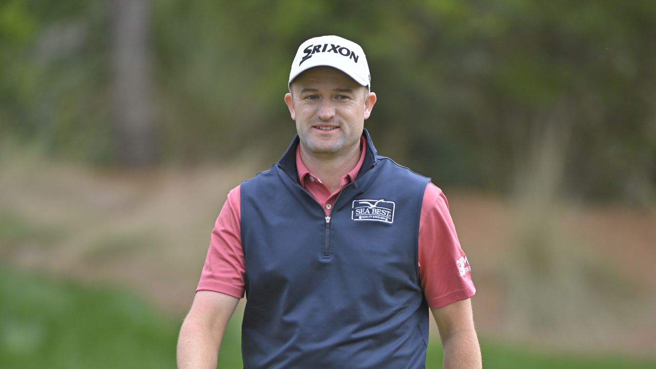 Russell Knox walking the fairway at the Players Championship