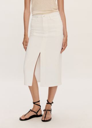 Slit Denim Skirt - Women | Mango United Kingdom