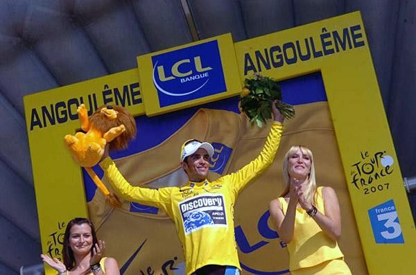 Contador seemed much more comfortable with earning the yellow jersey than having it handed down