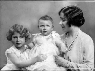 Queen Elizabeth II with her mum the Queen Mother and sister Princess Margaret