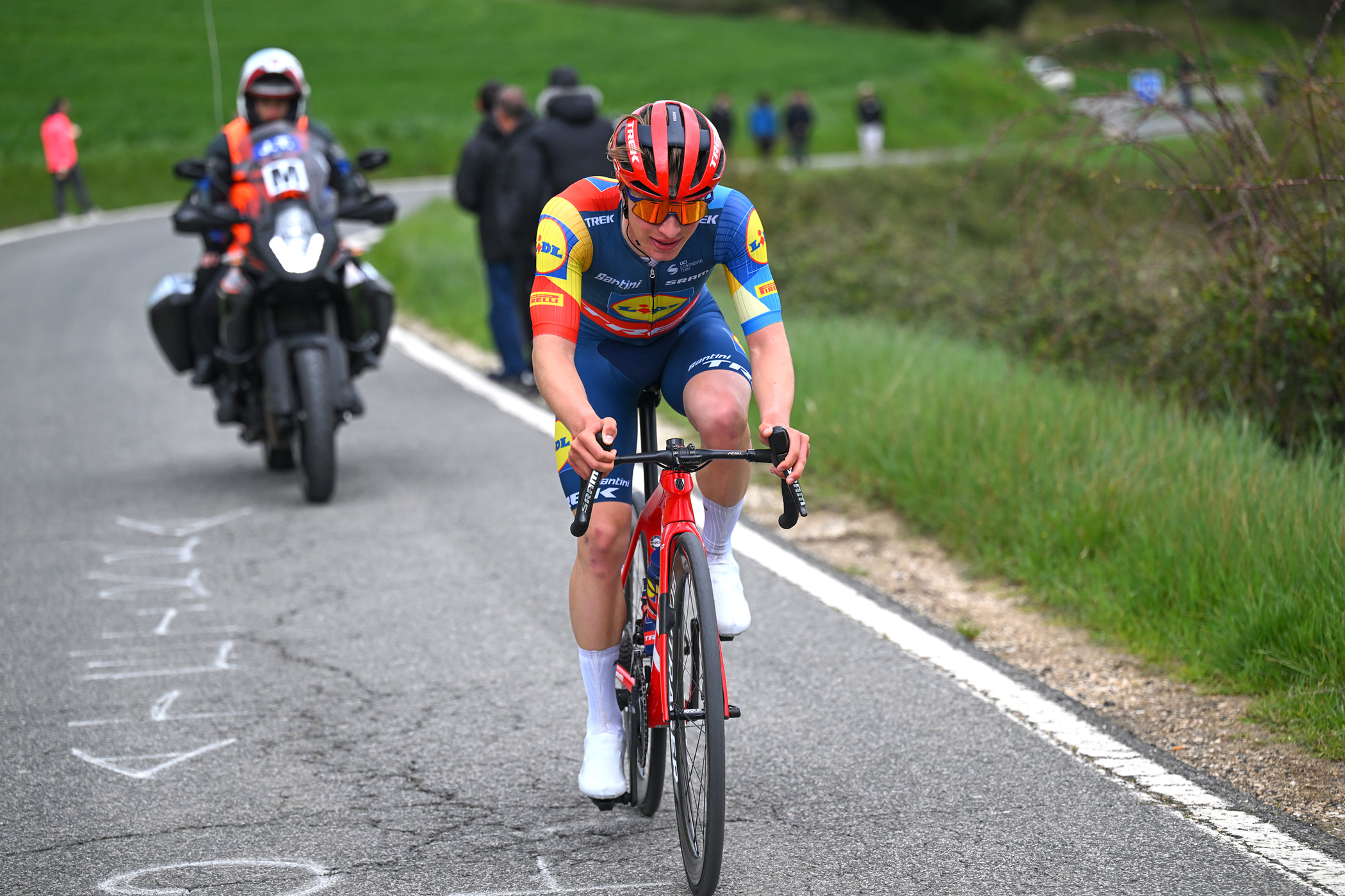 Louis Leidert racing solo during the 2024 GP Miguel Indurain