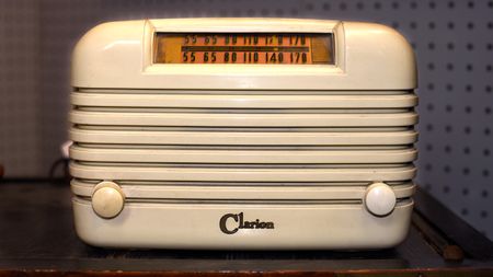 A vintage radio