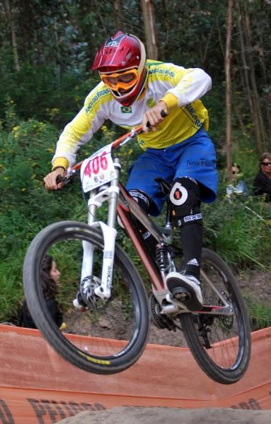 Junior downhiller Alisson Matije showed some real talent on her run.