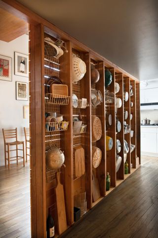 The kitchen pantry at Lee Gross' Manhattan apartment