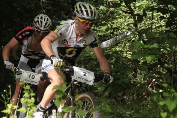 Florian Vogel (Scott Swisspower) raced to seventh after a flat