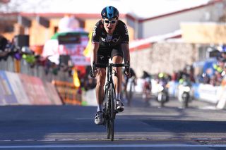 Geraint Thomas rode to a second-place finish on Tirreno-Adriatico's fourth stage.