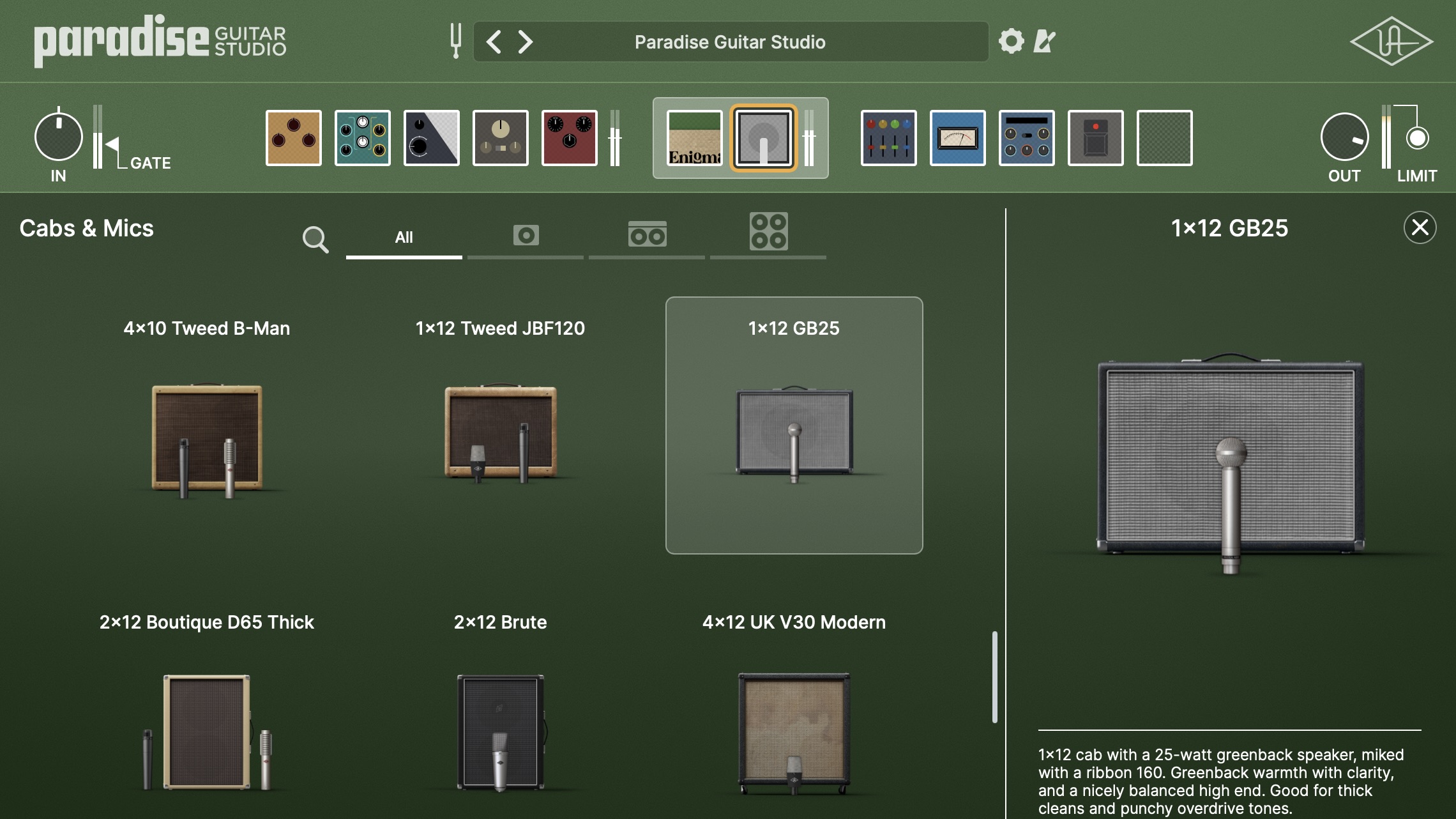 Universal Audio Paradise Guitar Studio