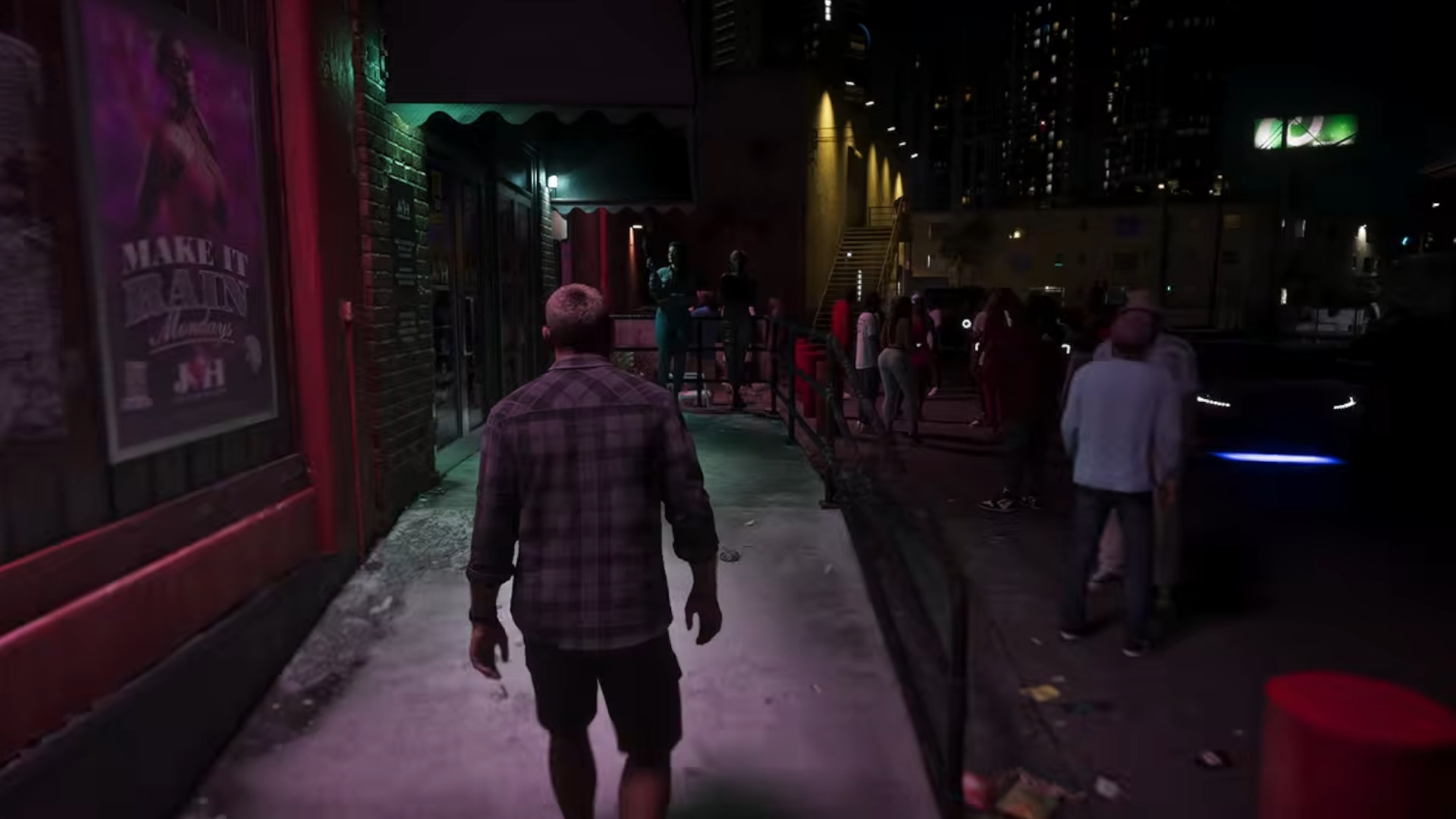 Jason going into a club in GTA 6