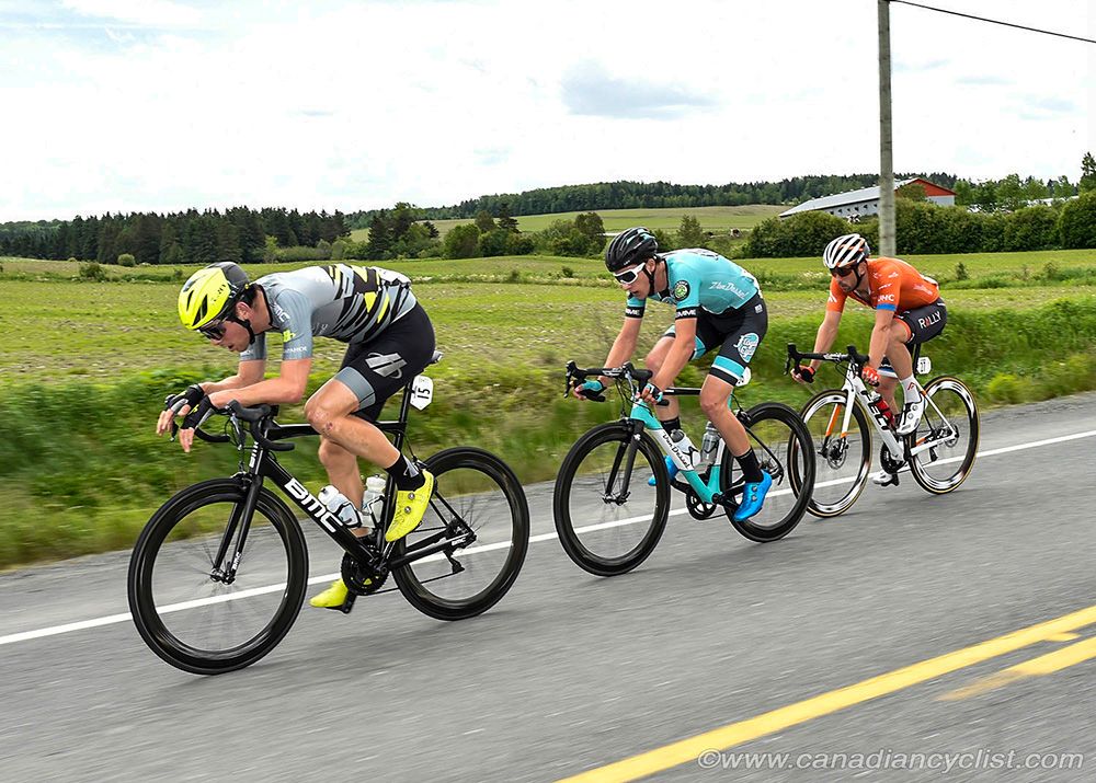 Brendan Rhim (Arapahoe/Hincapie p/b BMC), Nick Zukowsky (Floyd's Pro Cycling Team) and Tyler Magner (Rally UHC)