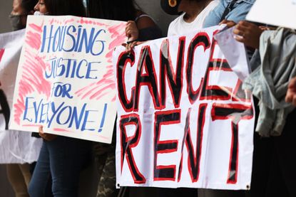 Protesters call for rent releif