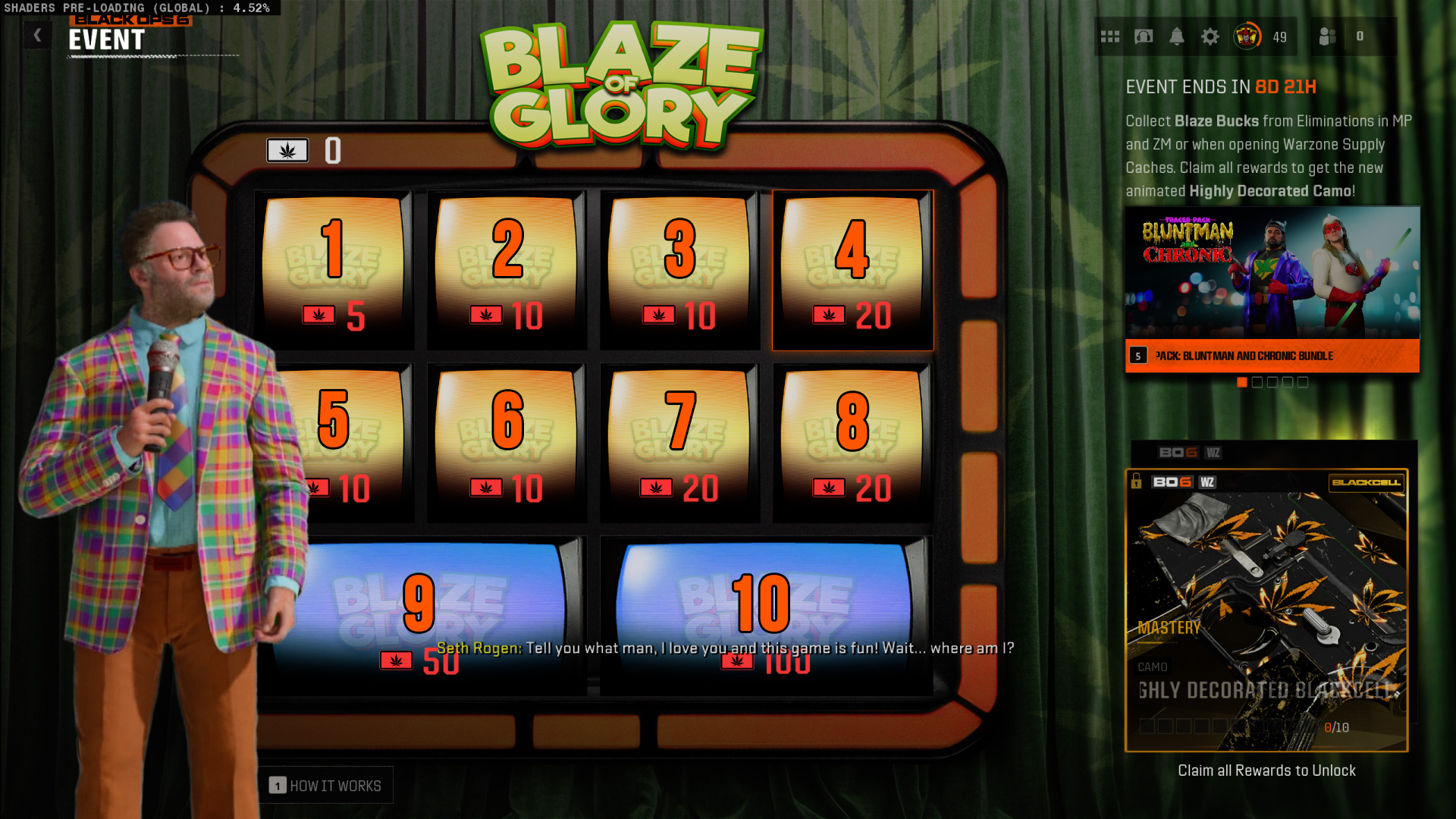 Call of Duty Blaze of Glory rewards