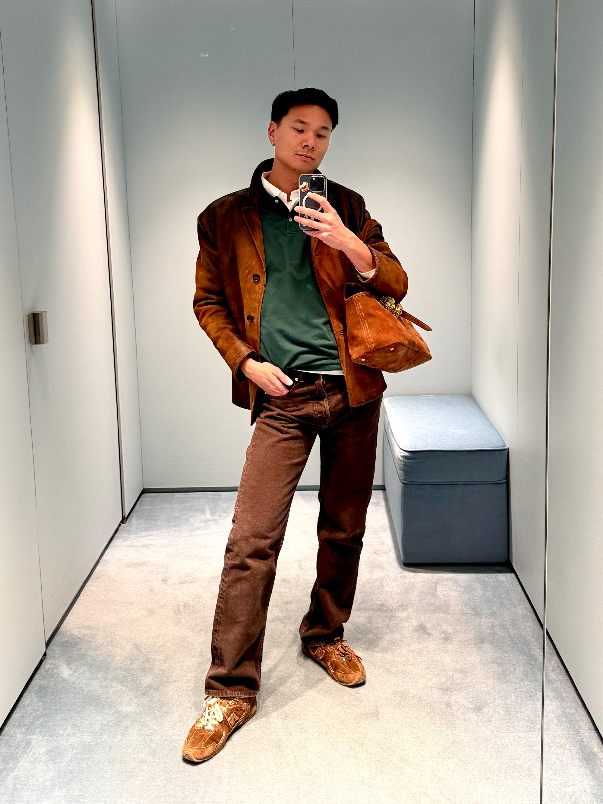 Joseph Tang wearing the best Miu Miu clothes for men.