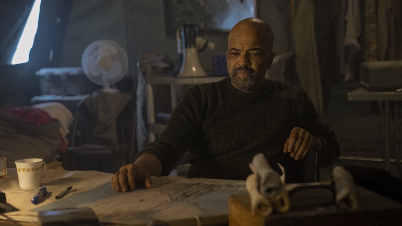 Isaac behind desk in The Last of Us Season 2 Finale