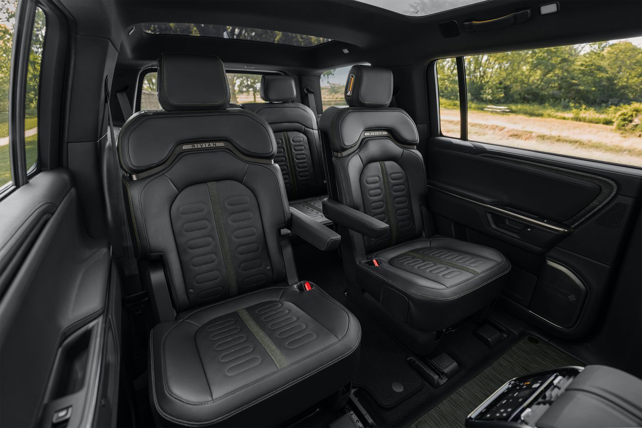 The new second row seating in the Rivian R1S