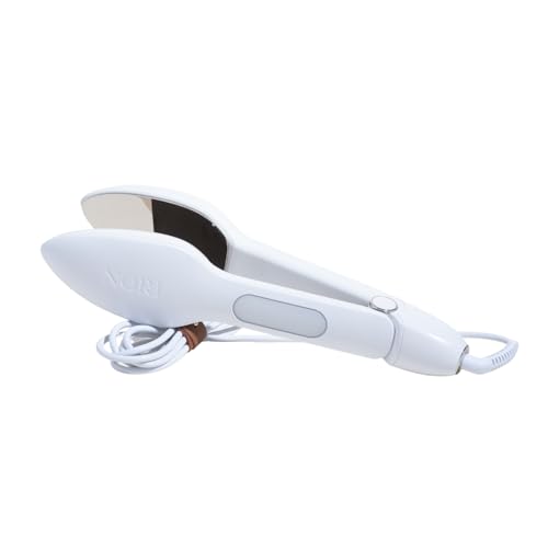 Nori Press Travel Steam Iron - Handheld Iron With Optional Steam Feature - No Ironing Board Required - Easy to Use W/ 6 Fabric Settings - Removes Wrinkles - White