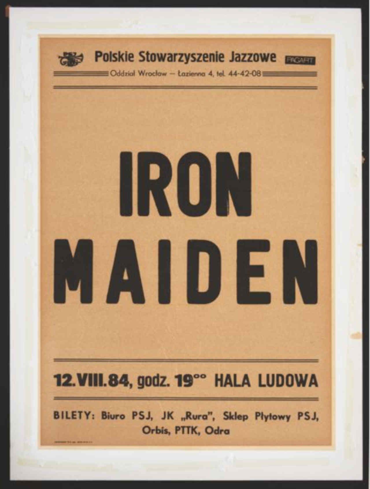 Memorabilia from the Iron Maiden Infinite Dream Experience exhibition
