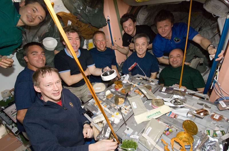 Crowded Space Station Has International Flair, Astronaut Says