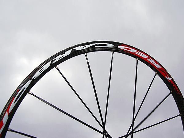 The carbon rim is expected to be lighter and stiffer than equivalent aluminum hoops.