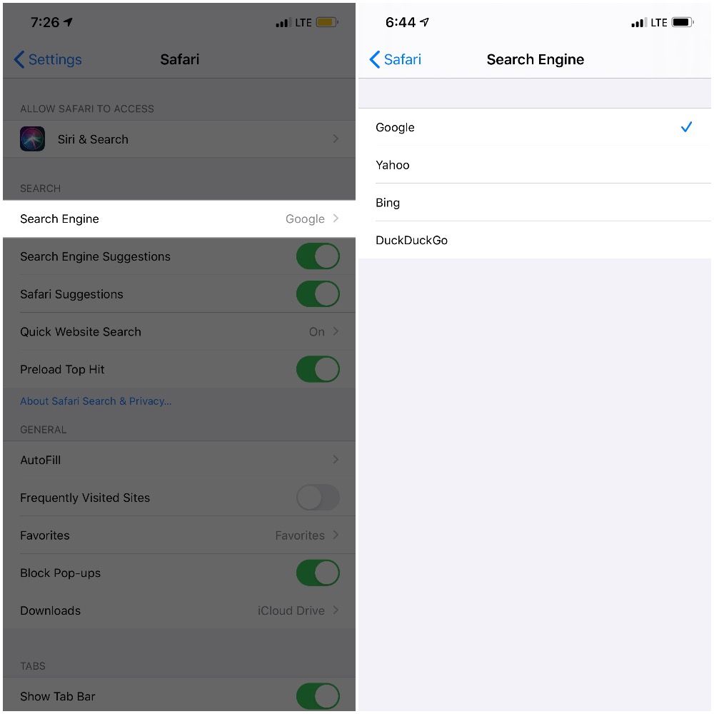 How to change Safari's default search engine iMore