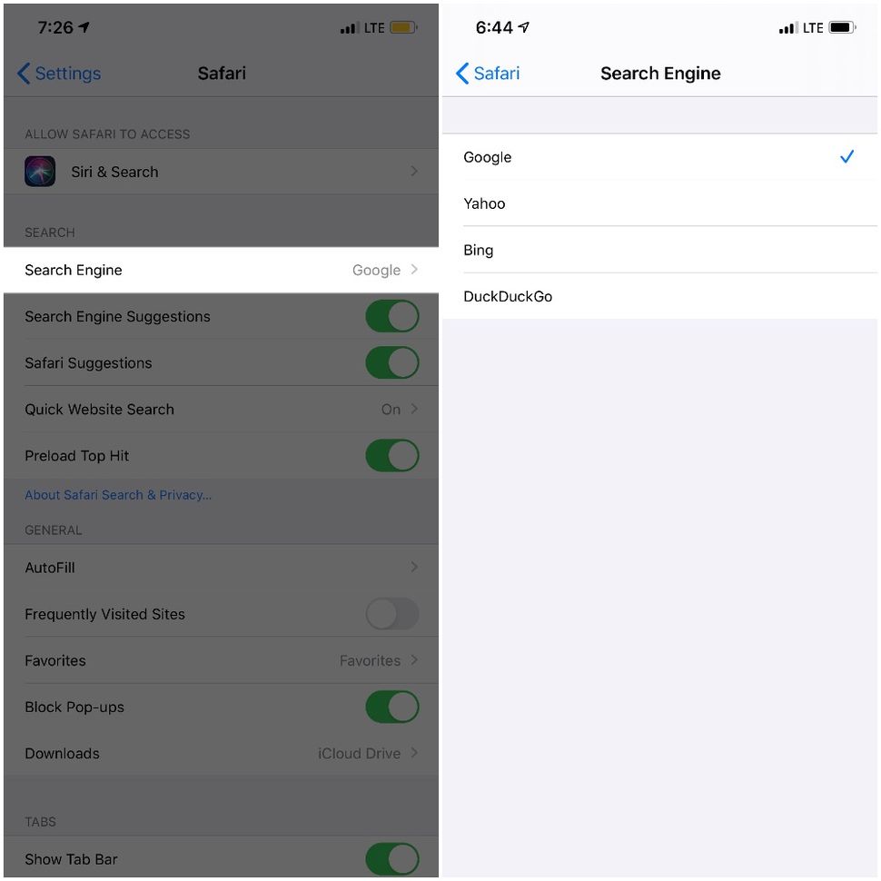 How to change Safari's default search engine | iMore