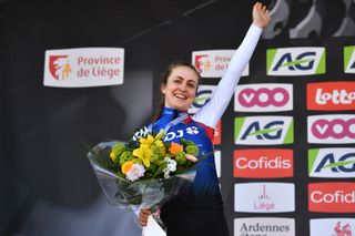 Grace Brown (FDJ Nouvelle-Aquitaine Futuroscope) finished second in Liege-Bastogne-Liege Femmes