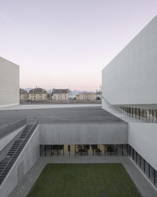 The building of the Musée de l’Elysée and Mudac in Lausanne