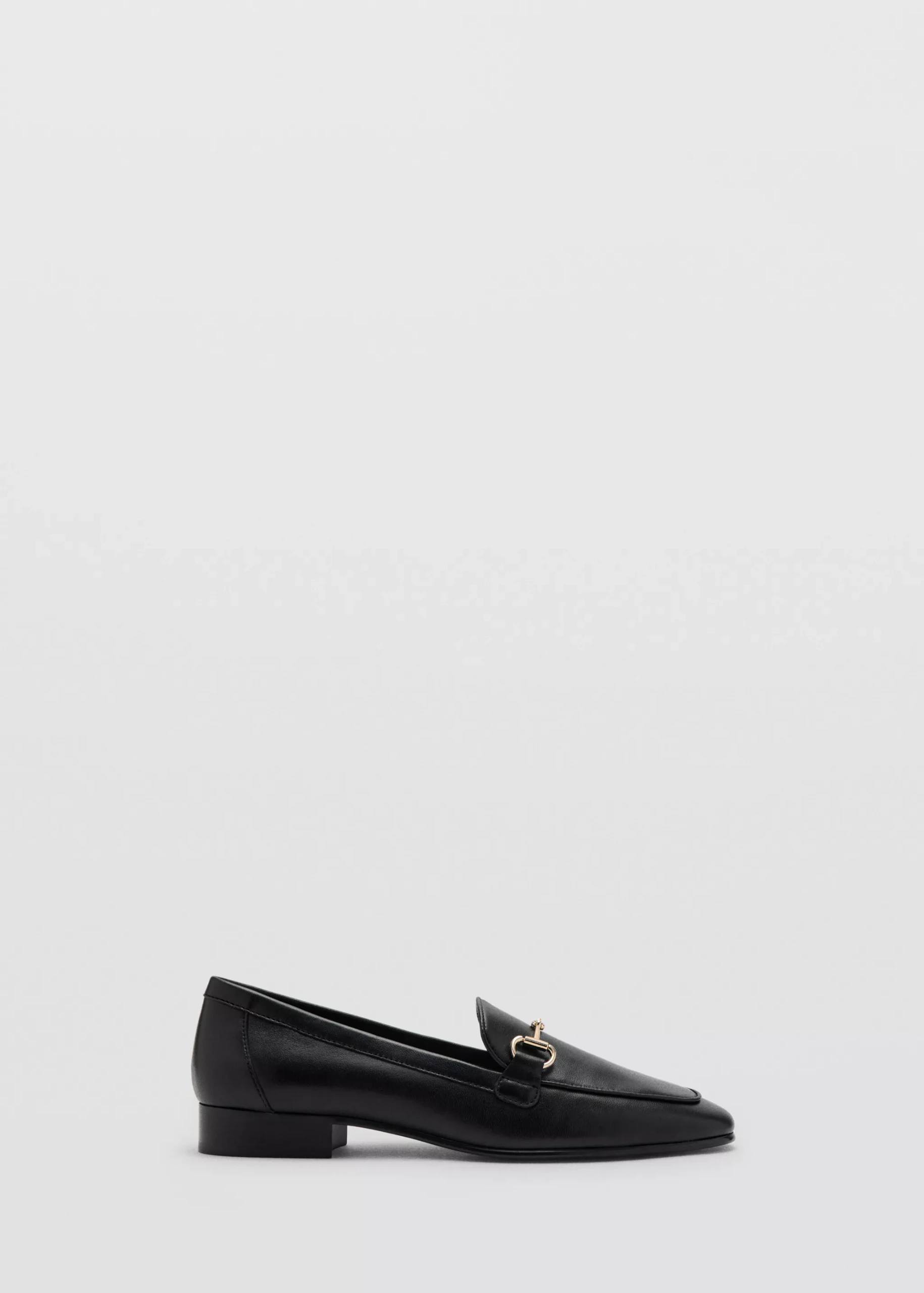 Leather Loafer With Buckle - Women | Mango Usa